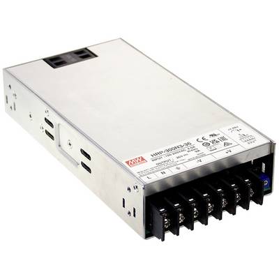 Ein rechteckiges Netzteil mit mehreren Ausgängen und einem AC-Eingang. Es ist für die Stromversorgung in elektronischen Geräten vorgesehen.