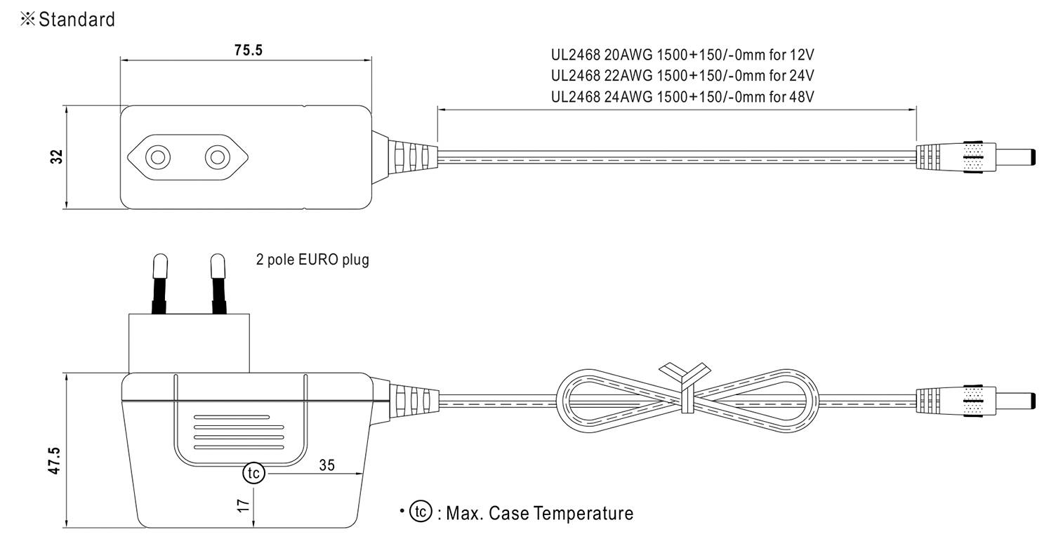 MEAN WELL LED-Trafo 60 W 2.5 A nicht dimmbar 1 St.-2