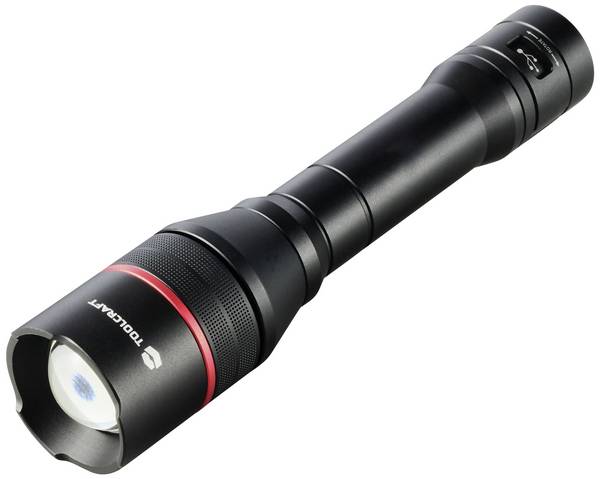 TOOLCRAFT TO-8702946 Handlampe verstellbar, mit USB-Schnittstelle, mit Stroboskopmodus akkubetrieben 3500 lm 7 h 397 g