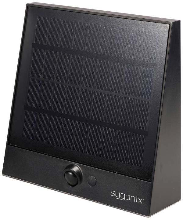 Sygonix  SY-5801970 Solar-Außenwandleuchte mit Bewegungsmelder  LED LED fest eingebaut 2 W Anthrazit-Grau
