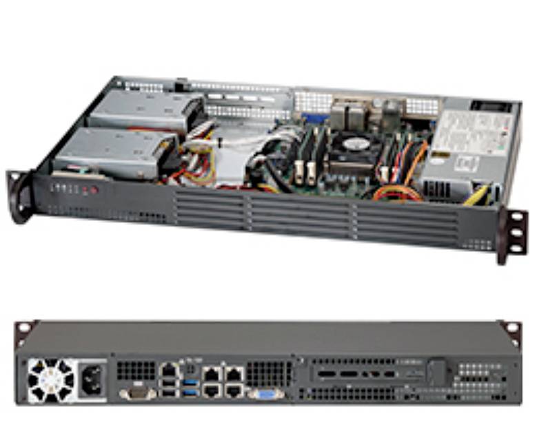 SUPERMICRO SuperChassis CSE-504-203B Black