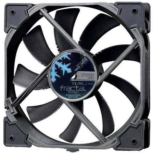 Fractal Design Venturi HP-14 PWM PC-Gehäuse-Lüfter Schwarz, Grau (B x H x T) 140 x 25 x 140 mm