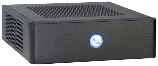 Inter-Tech ITX-601 Desktop PC-Gehäuse  Schwarz mit Lüftungsschlitzen