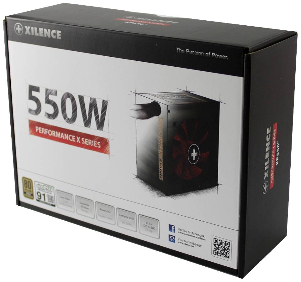 Xilence XP550R9 PC Netzteil, 550W, 80+ Gold, Gaming, ATX-1