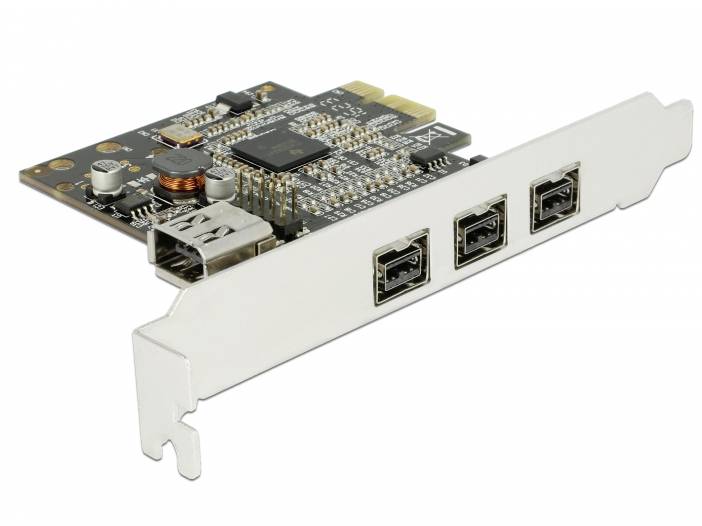 Erweiterungskarte mit vier USB-Ports, geeignet zur Aufrüstung eines Computers zur Erweiterung der Anschlussmöglichkeiten.