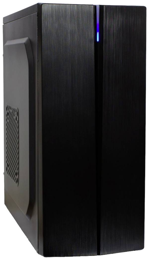Inter-Tech B-48 Midi-Tower PC-Gehäuse Schwarz mit Lüftungsschlitzen