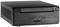 Ein kompakter, schwarzer Mini-PC mit mehreren Anschlüssen an der Vorderseite, darunter USB-Anschlüsse, ein Kopfhöreranschluss und ein SD-Karten-Slot.
