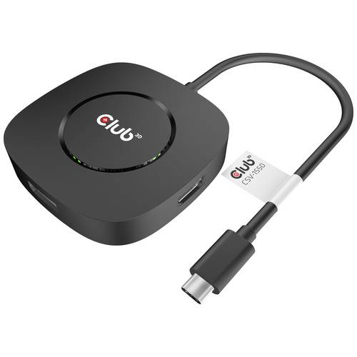 club3D CSV-1550 USB-C® / DisplayPort Adapter Schwarz 0.13 m