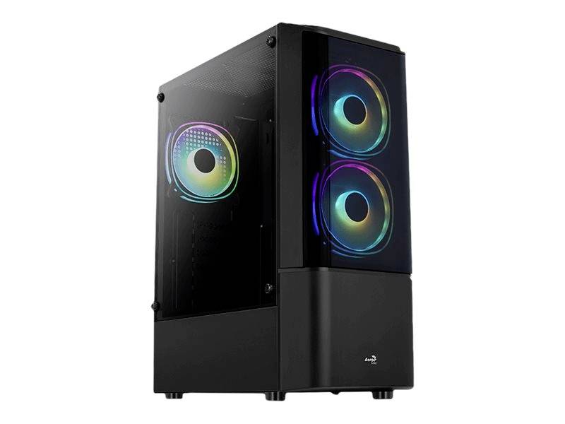 AEROCOOL Midi Quantum v3 Black MicroATX/ATX/MiniITX