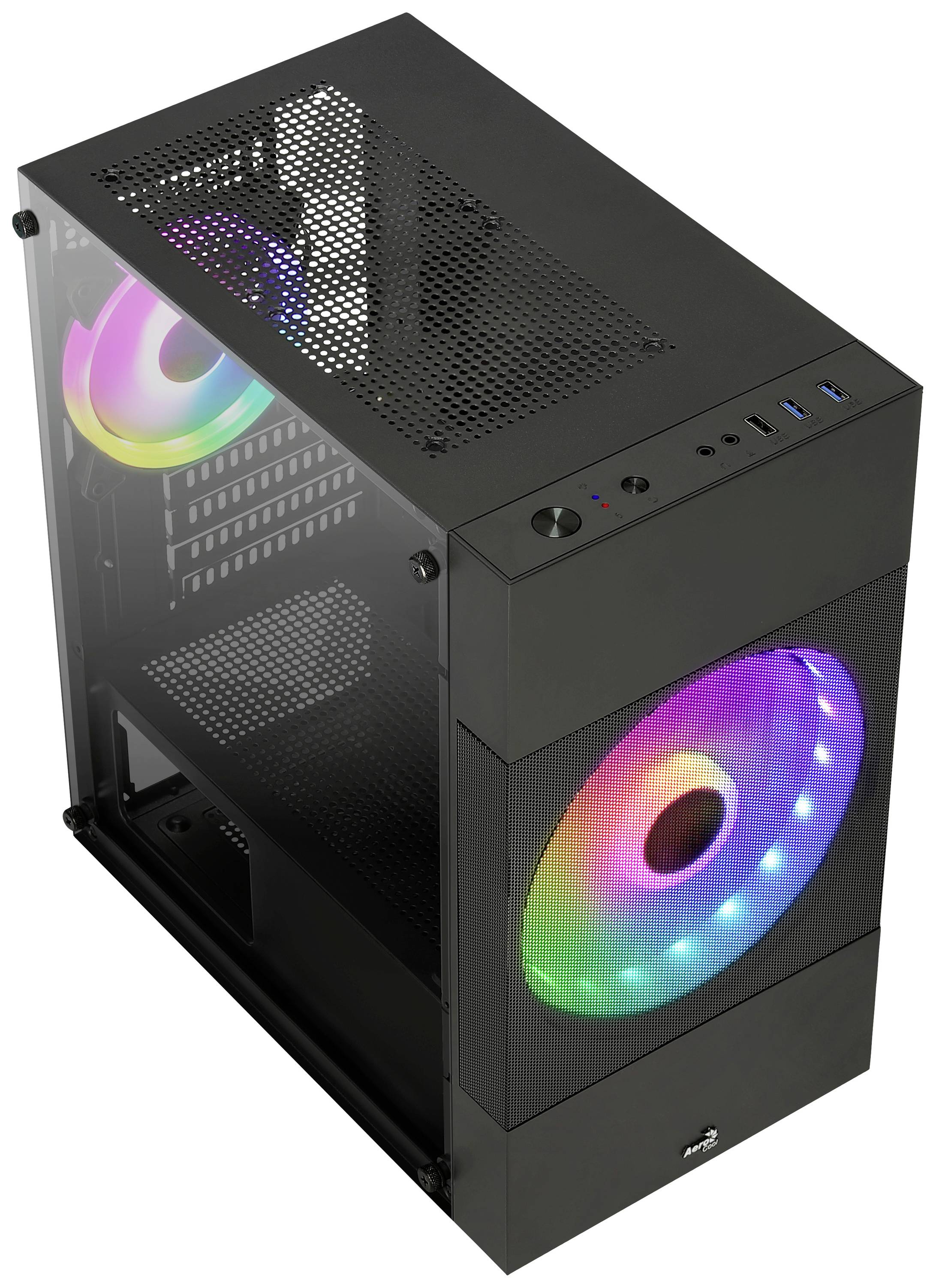 AeroCool Atomic Lite - MT - micro ATX - Seitenteil mit Fenster (gehärtetes Glas)-5