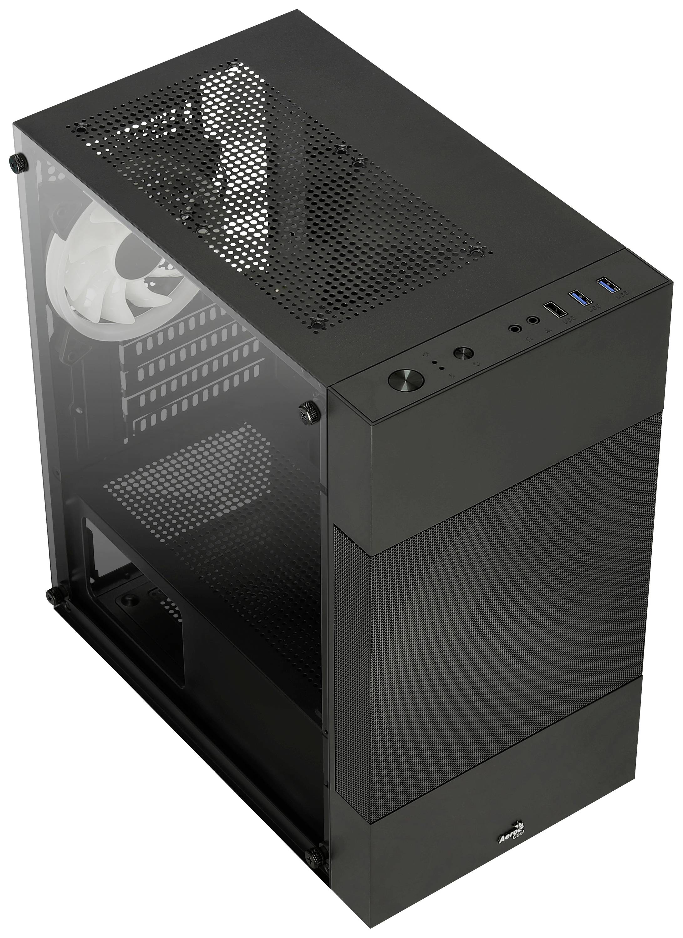 AeroCool Atomic Lite - MT - micro ATX - Seitenteil mit Fenster (gehärtetes Glas)-8