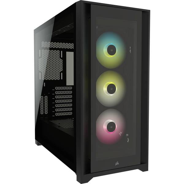 CORSAIR iCUE 5000X RGB - Tower - ATX - Seitenteil mit Fenster (gehärtetes Glas)