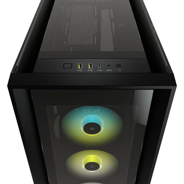 CORSAIR iCUE 5000X RGB - Tower - ATX - Seitenteil mit Fenster (gehärtetes Glas)-6