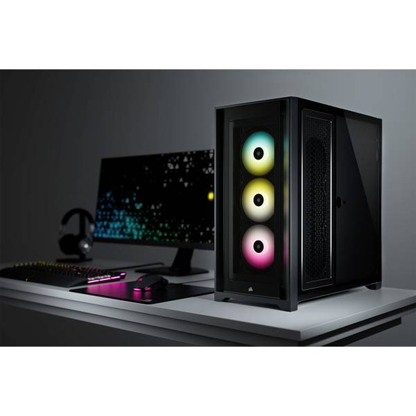 CORSAIR iCUE 5000X RGB - Tower - ATX - Seitenteil mit Fenster (gehärtetes Glas)-24