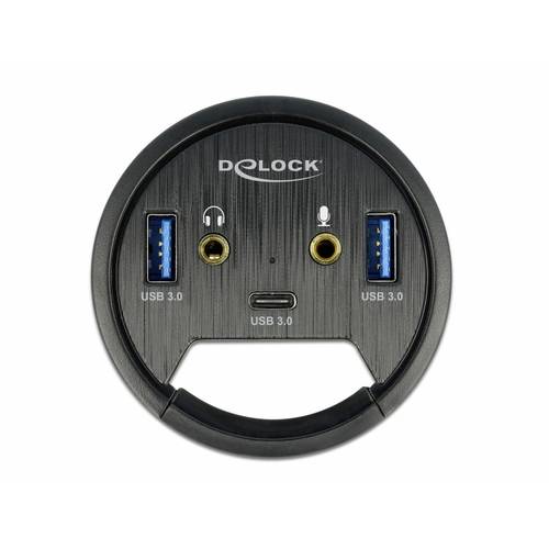 Thumbnail - Delock 62794 USB-Hub 3+2 Port USB-A, USB-C® USB 3.1 Gen1 5 GBit/s Schwarz 62794