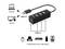 'USB 2.0 Hub' zeigt ein schwarz quadratisches Gerät mit vier Anschlüssen. Verbindungen: Notebook, Desktop, Maus, Drucker, Tastatur.