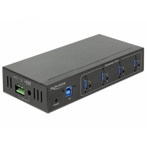 Thumbnail - Delock 63309 4 Port USB 3.2 Gen 1-Hub (USB 3.0) Schwarz