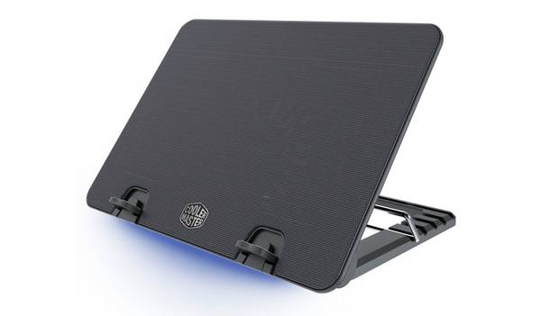 Cooler Master Notepal ERGOSTAND IV - Notebook-Lüfter - mit 4-Port-USB-Hub - 140 mm - Schwarz