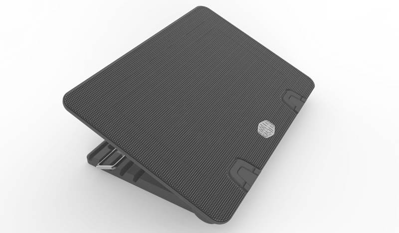 Cooler Master Notepal ERGOSTAND IV - Notebook-Lüfter - mit 4-Port-USB-Hub - 140 mm - Schwarz-4