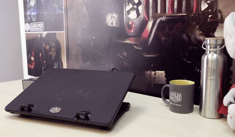 Cooler Master Notepal ERGOSTAND IV - Notebook-Lüfter - mit 4-Port-USB-Hub - 140 mm - Schwarz-8
