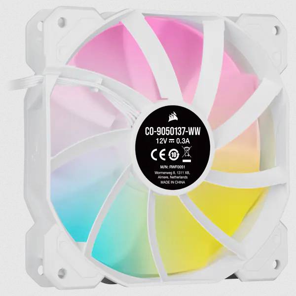 CORSAIR iCUE SP120 RGB ELITE - Gehäuselüfter - 120 mm - weiß (Packung mit 3)-3