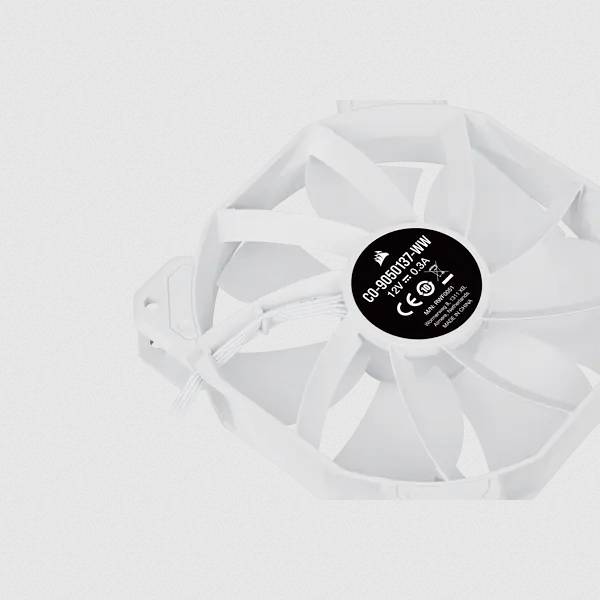 CORSAIR iCUE SP120 RGB ELITE - Gehäuselüfter - 120 mm - weiß (Packung mit 3)-9