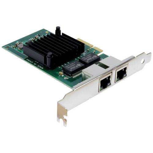 Thumbnail - INTER-TECH - Argus ST-727 - Netzwerkadapter - PCIe 2.0 x4 Low-Profile