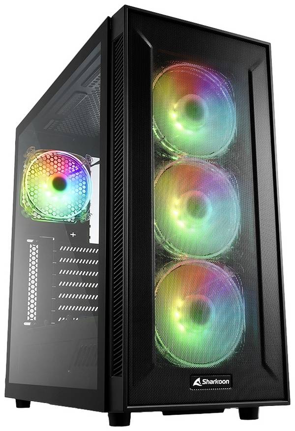 Sharkoon TG6M RGB - Tower - ATX - Seitenteil mit Fenster (gehärtetes Glas)