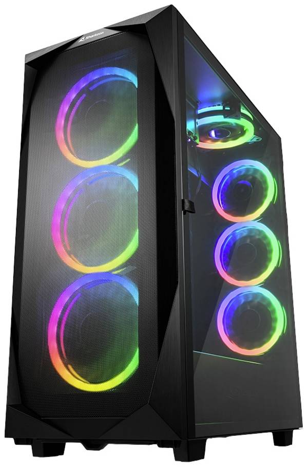 Sharkoon REV300 - Tower - E-ATX - Seitenteil mit Fenster (gehärtetes Glas)