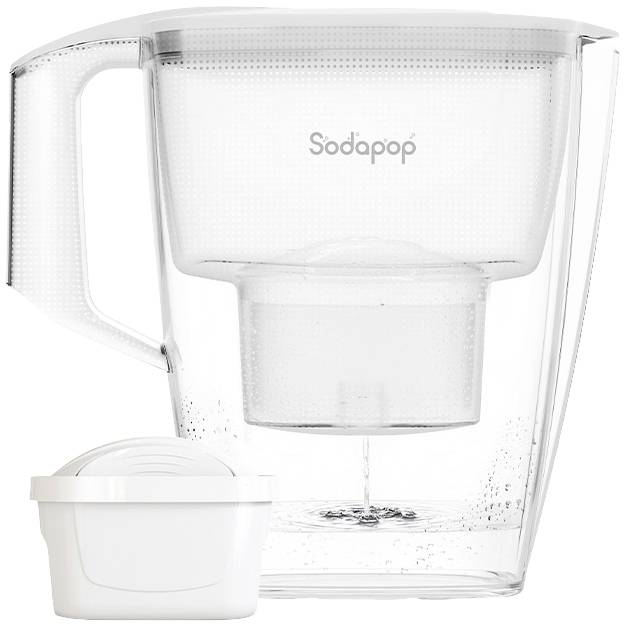 Sodapop 10029101 Wasserfilter 3 l Weiß, Transparent-0