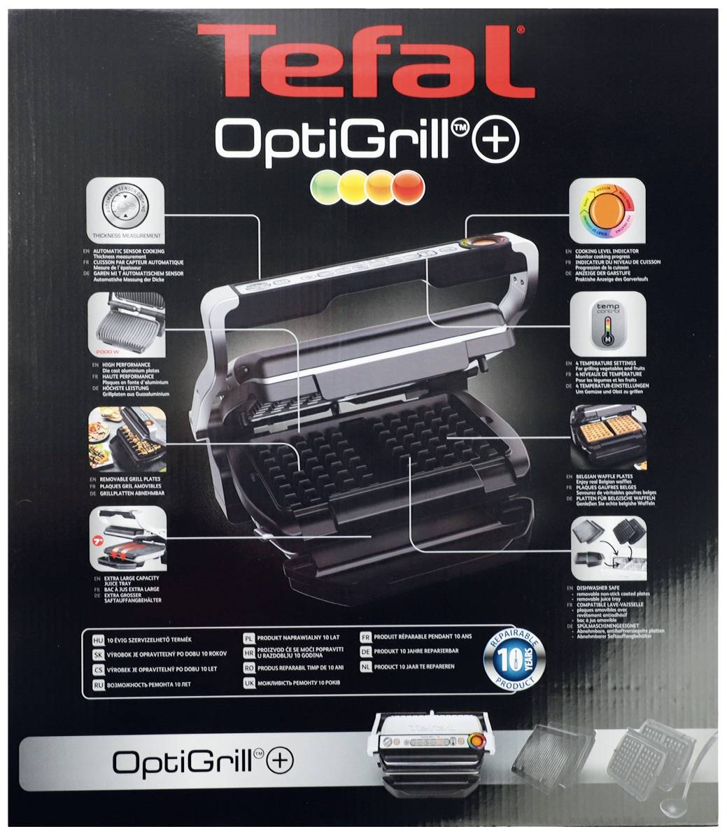 TEFAL OptiGrill+ GC716D12 - Grill - elektrisch - 600 qcm - Inox-4