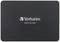 Externe SSD von Verbatim, Modell Vi550 S3, schwarze Oberfläche.