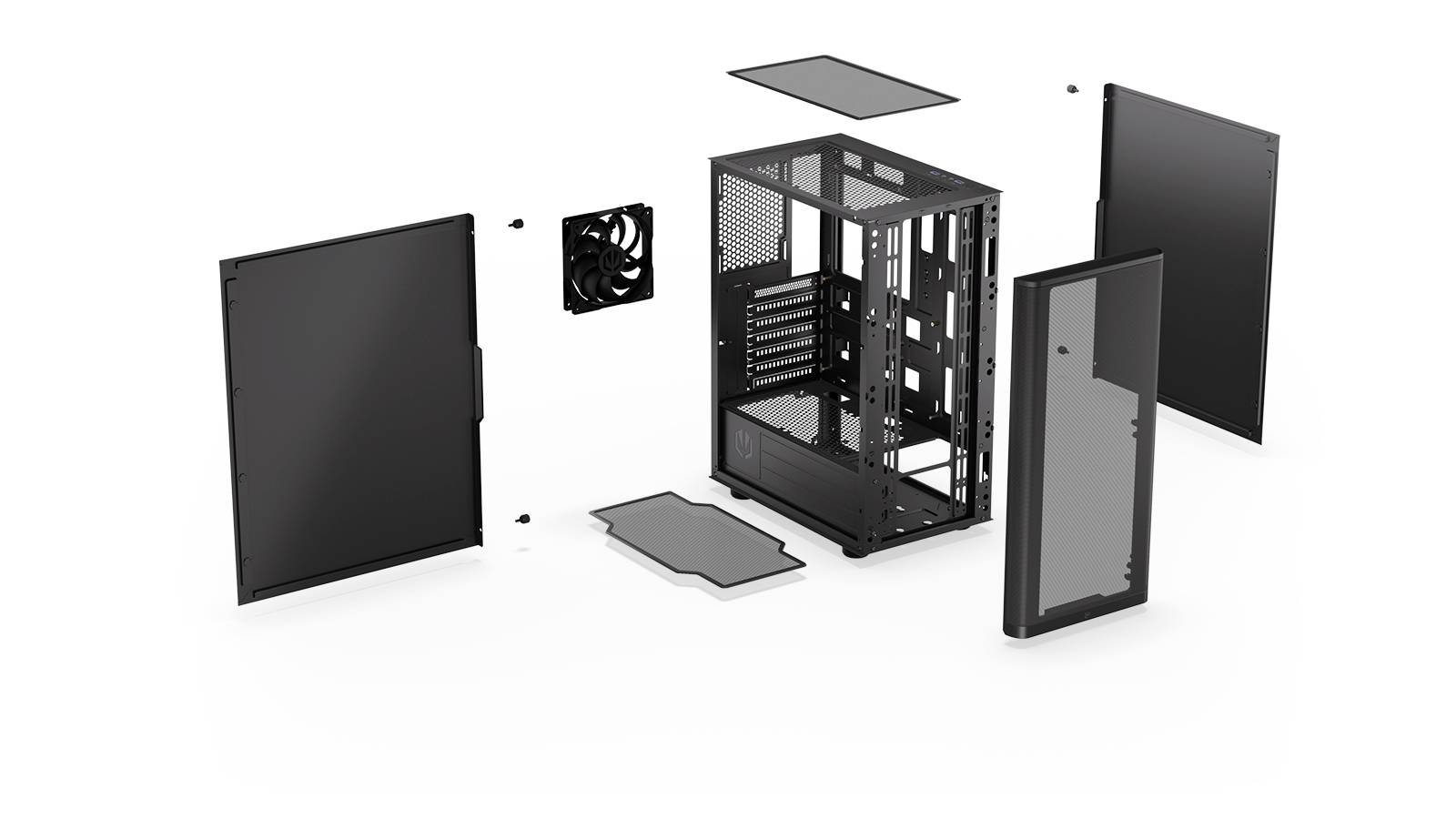 Ventum 200 Solid blackPC case-6