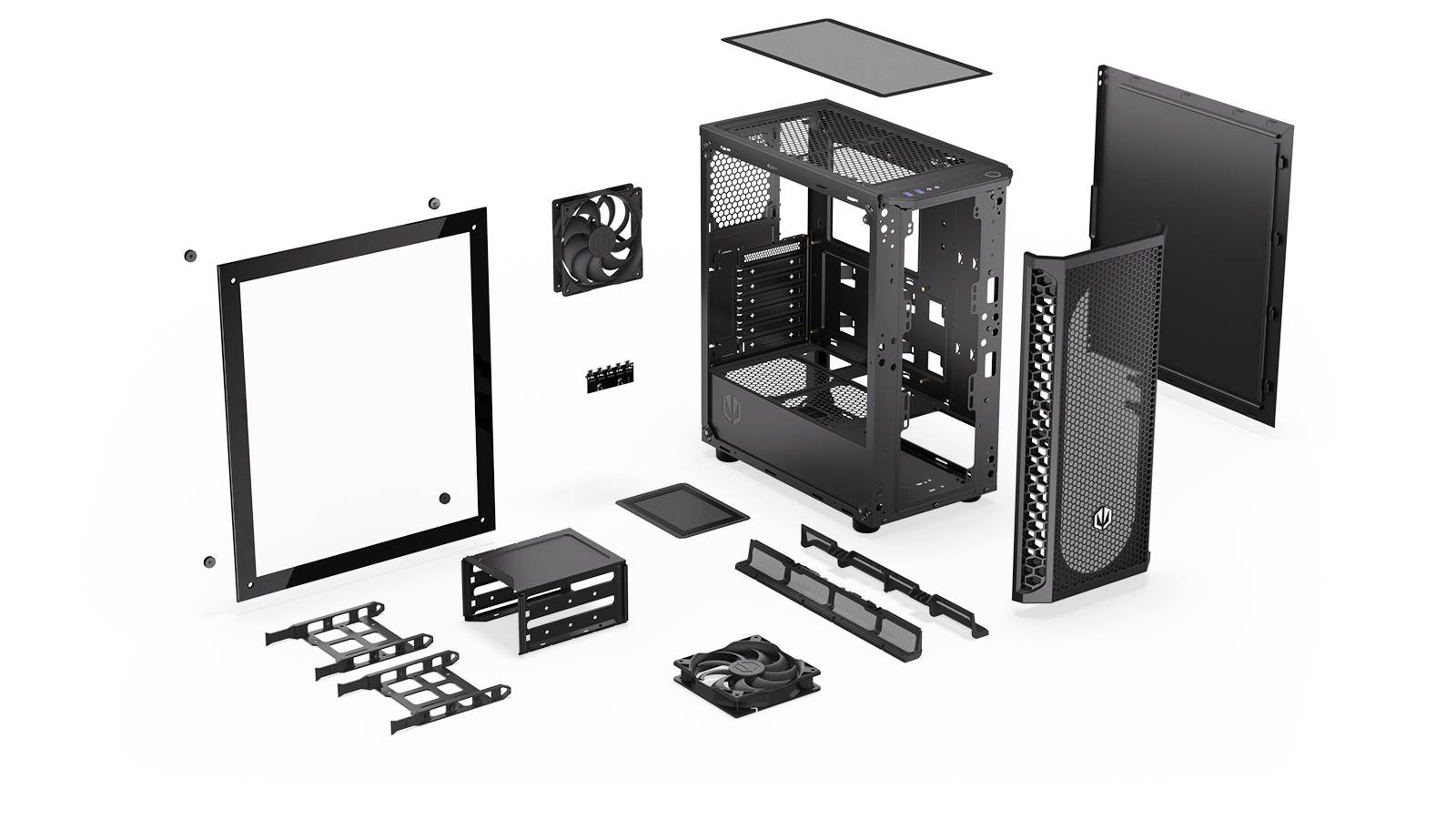 Endorfy signum 300 core - Mid tower - ATX - Seitenteil mit Fenster (gehärtetes Glas)-2