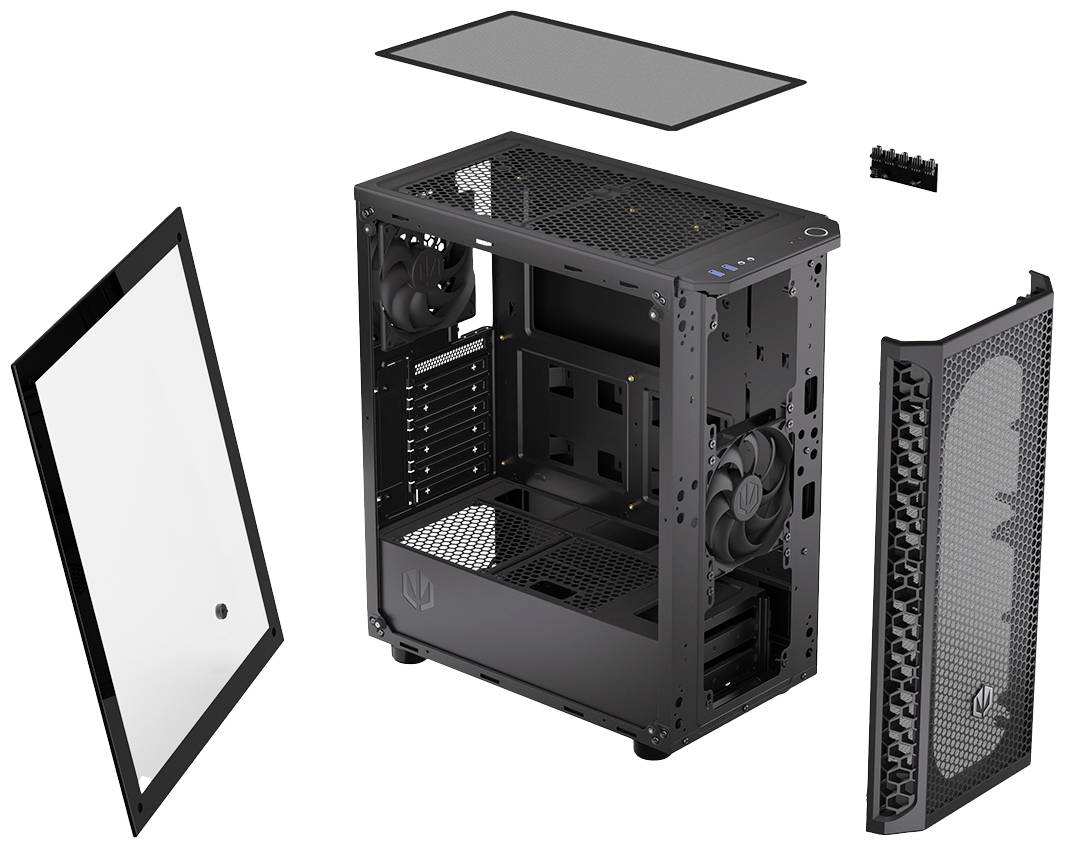 Endorfy signum 300 core - Mid tower - ATX - Seitenteil mit Fenster (gehärtetes Glas)-3