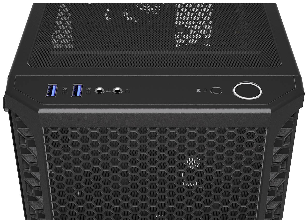 endorfy Signum 300 Air Midi-Tower PC-Gehäuse Schwarz 4 vorinstallierte Lüfter, Seitenfenster, Staubfilter-11