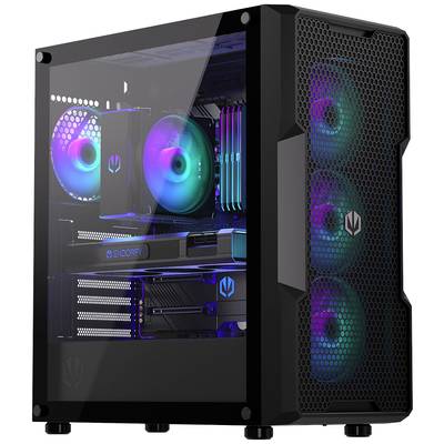 Endorfy Regnum 400 ARGB - PC-Gehäuse - ATX - Seitenteil mit Fenster (gehärtetes Glas)