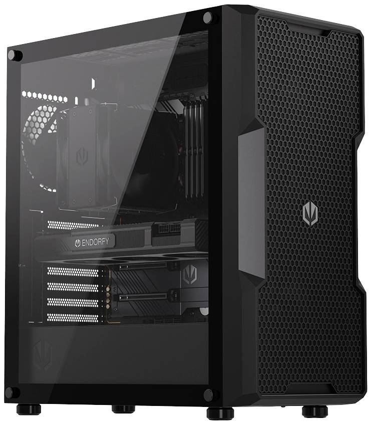 Endorfy Regnum 400 Air - PC-Gehäuse - ATX - Seitenteil mit Fenster (gehärtetes Glas)-1