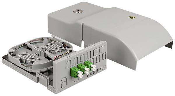 DIGITUS - FTTH Hausübergabepunkt, 3 x LC/APC Duplex