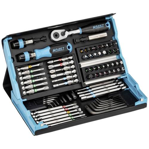 Hazet 2200SC-31 Bit-Set 73teilig Schlitz, Kreuzschlitz Phillips, Kreuzschlitz Pozidriv, Innen-Sechskant, Innen-TORX, Tam...