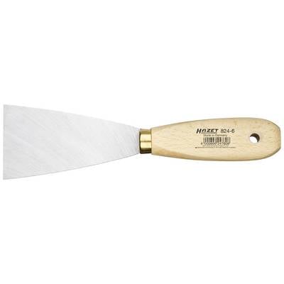 Spachtel mit Holzgriff und Metallklinge. Auf dem Griff steht 'Hazet 824-6 Made in Germany'. Ideal für Tapezierarbeiten.