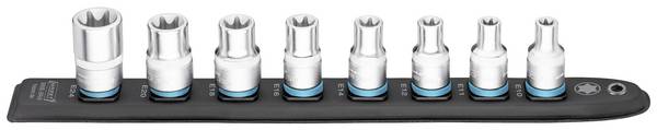 Hazet  900E-SR/8 Außen-TORX Steckleiste  12.5 mm    8teilig Vierkant, 1/2" (12.5 mm)