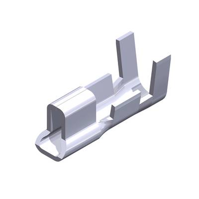 Ein silbernes Metallkontaktstück, das oft in elektrischen Steckverbindern zur Sicherstellung einer stabilen Leitfähigkeit verwendet wird.
