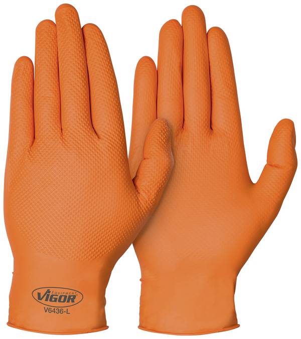 Vigor V6436-L  Nitril Arbeitshandschuh Größe (Handschuhe): L     100 St.