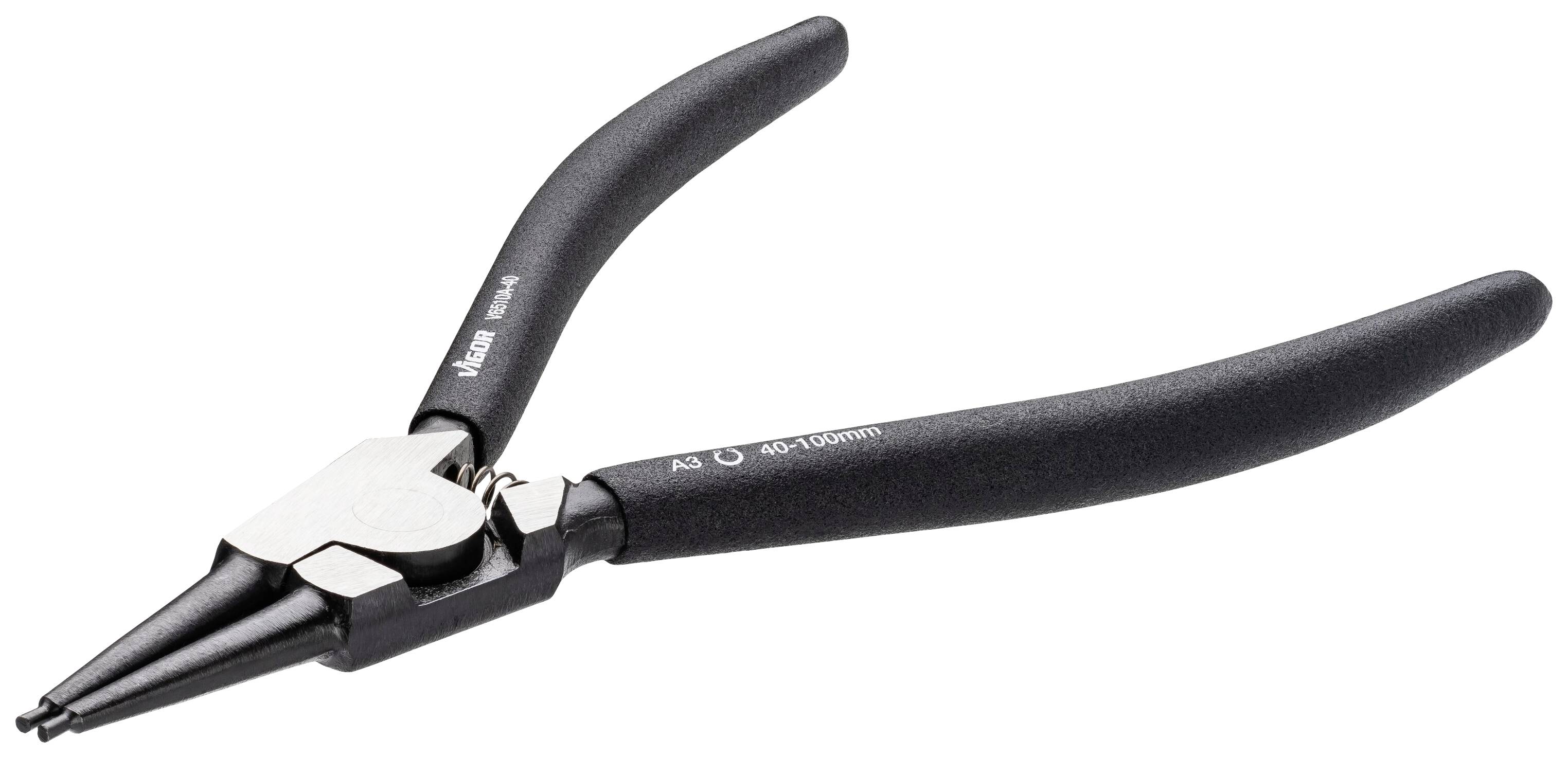 Thumbnail - Vigor V6510A-40 Sicherungsringzange Spitzenform (Details) gerade