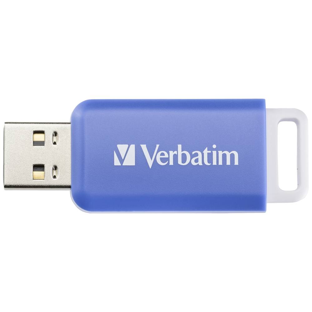 Verbatim V DataBar USB 2.0 Drive USB-stick 64 GB Blauw 49455 USB 2.0