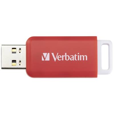 Verbatim V DataBar USB 2.0 Drive USB-Stick  16 GB Rot 49453 USB 2.0