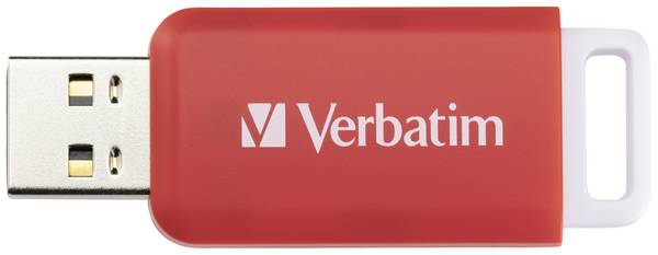 Verbatim V DataBar USB 2.0 Drive USB-Stick  16 GB Rot 49453 USB-A (USB 2.0)