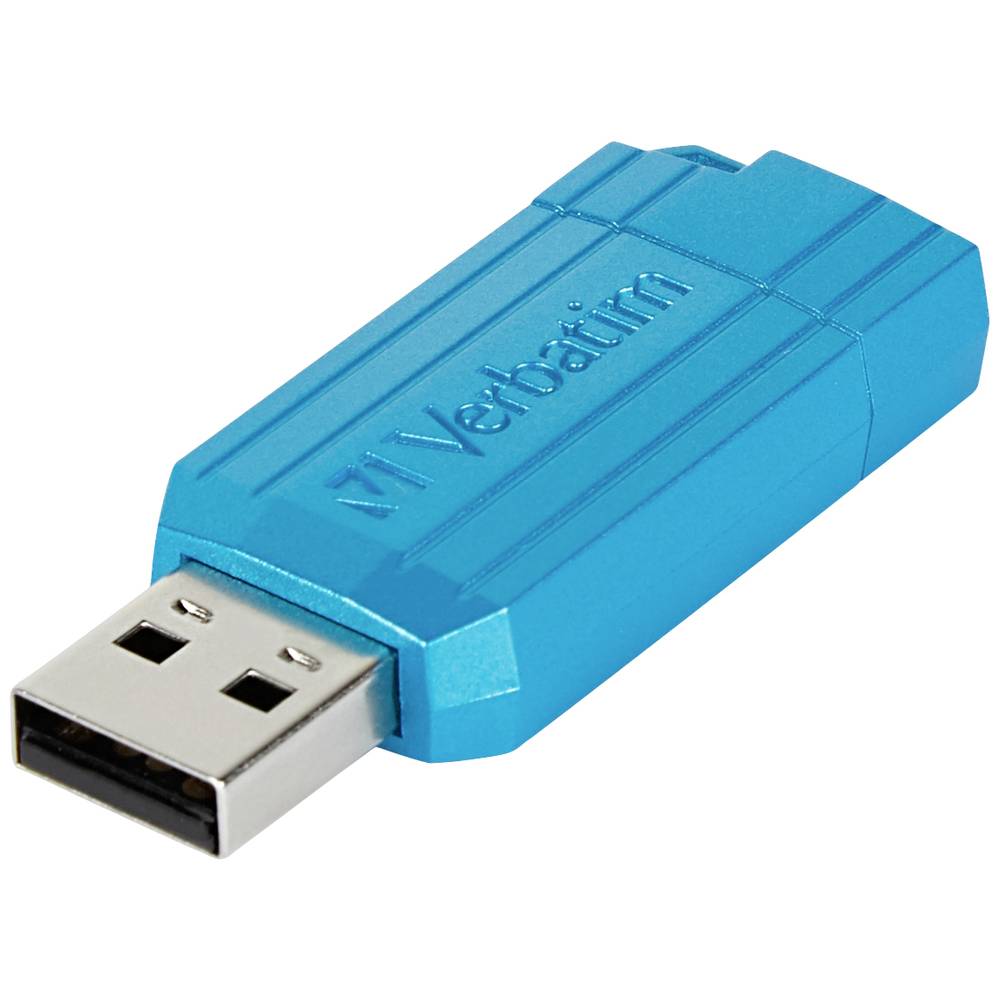 Verbatim USB DRIVE 2.0 PINSTRIPE 49961 USB-stick 64 GB USB 2.0 Blauw