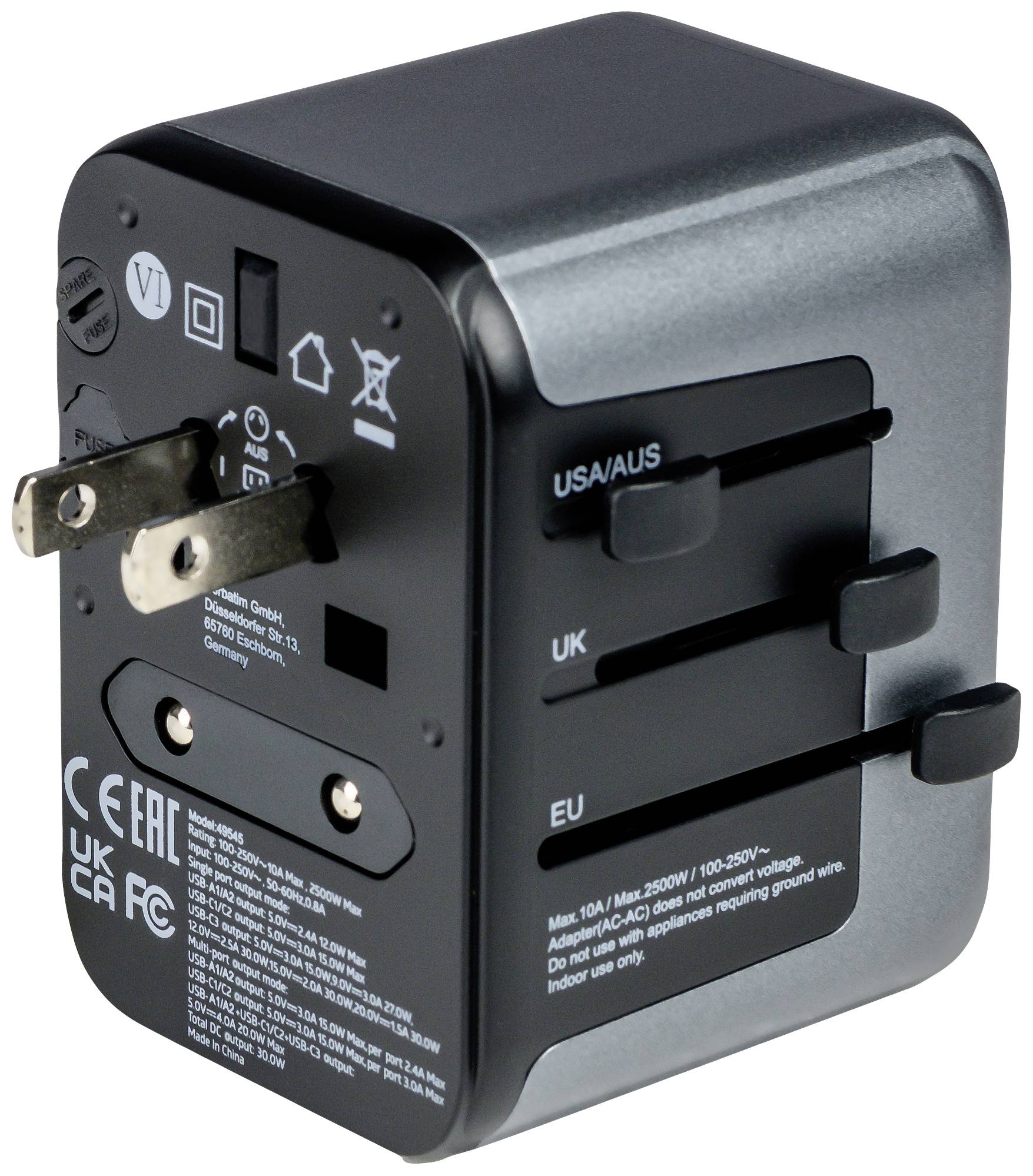 VERBATIM UTA-03 UNIV.TRAVEL ADAPTER